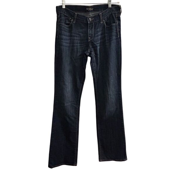 Old Navy Women's Bootcut Jeans Size 6 Blue Dark Wash Stretch Fit - Picture 1 of 11